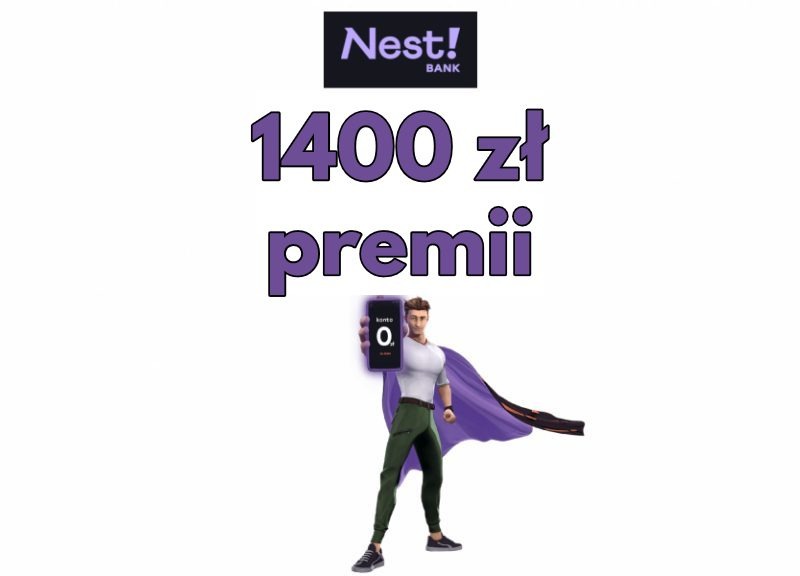 Promocja Nest Bank dla firm - 1400 zł premii